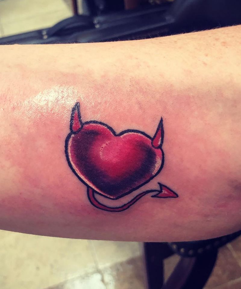 23 Unique Devil Heart Tattoos You Can Copy