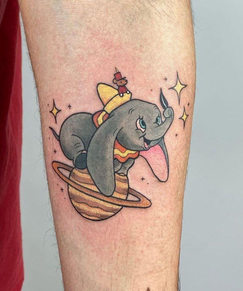 30 Cute Dumbo Tattoos for Your Inspiration