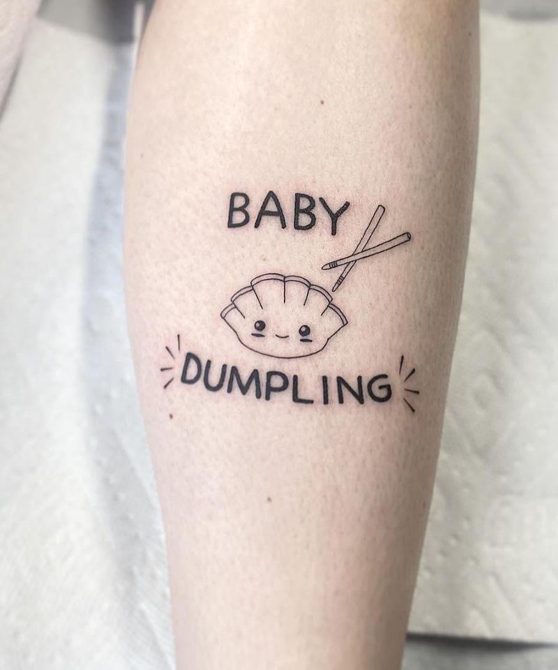 30 Unique Dumpling Tattoos Give You The Enjoyment of Delicious Food