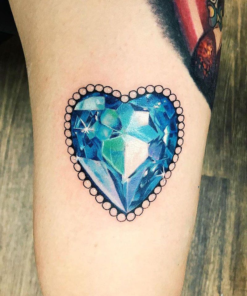 30 Pretty Heart of The Ocean Tattoos You Must Try