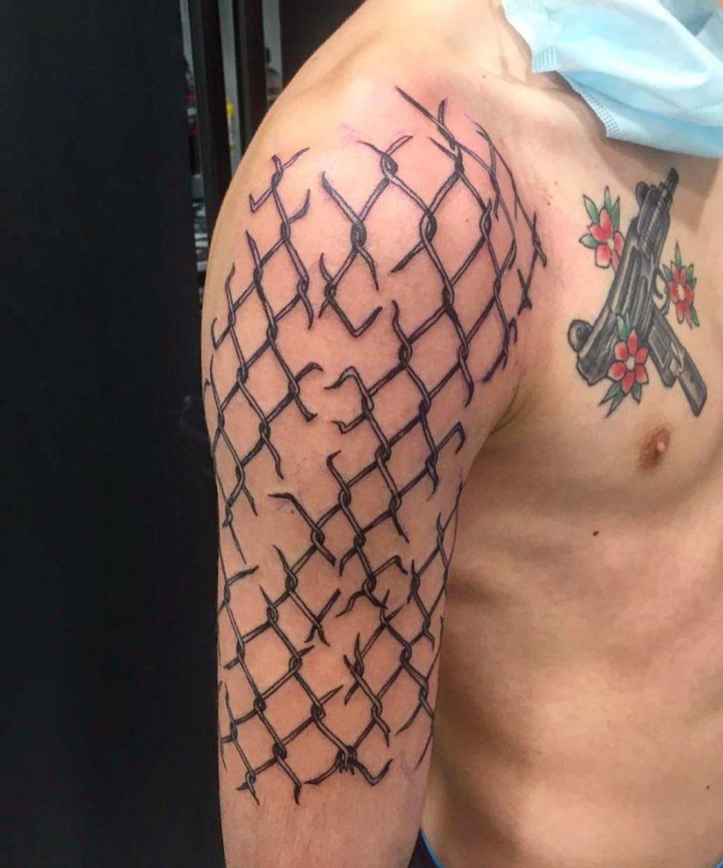 30 Pretty Net Tattoos You Must Love