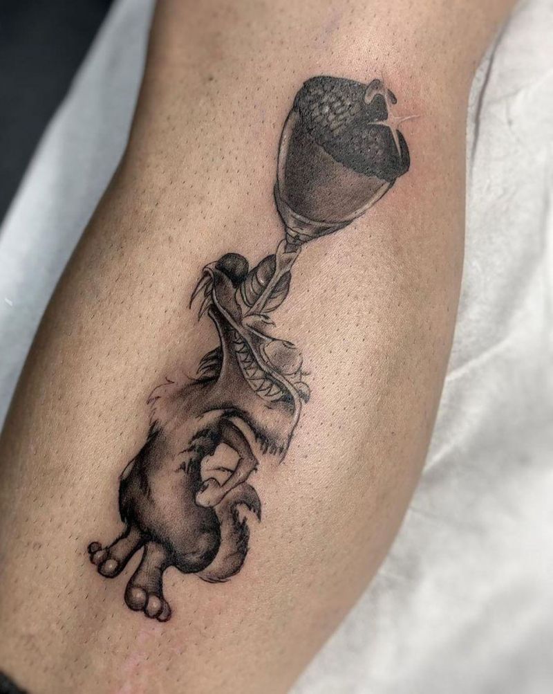 30 Funny Scrat Tattoos You Must Love