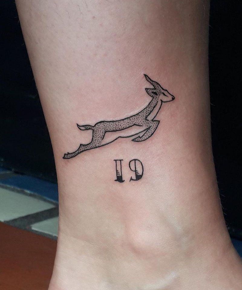 30 Unique Springbok Tattoos You Must Love