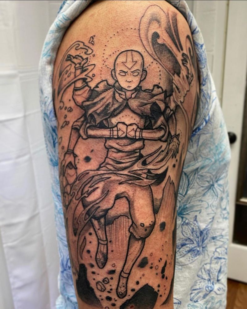 30 Unique Aang Tattoos to Inspire You