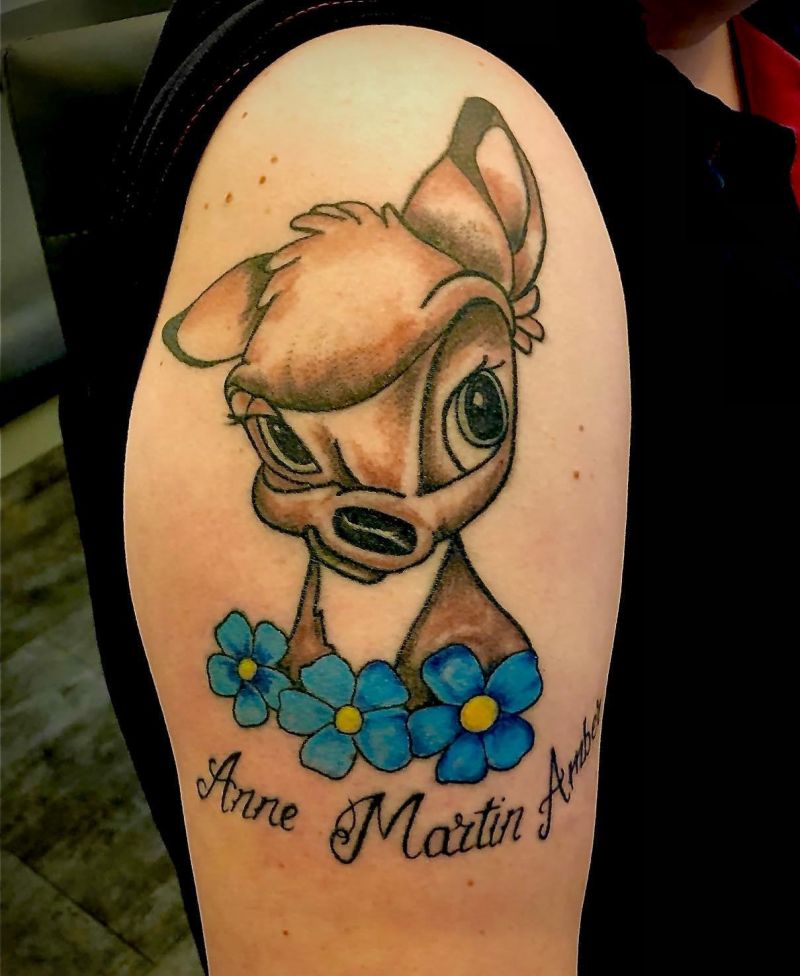 30 Cute Bambi Tattoos You Can Copy