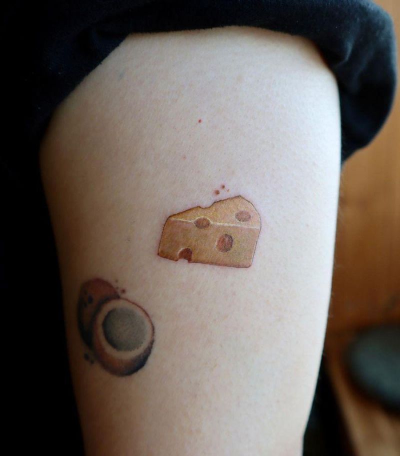 30 Unique Cheese Tattoos for Your Inspiration