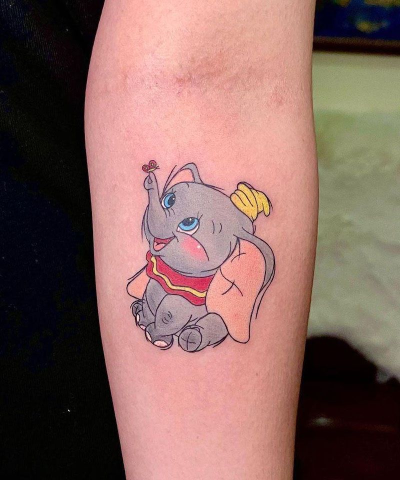 30 Cute Dumbo Tattoos for Your Inspiration