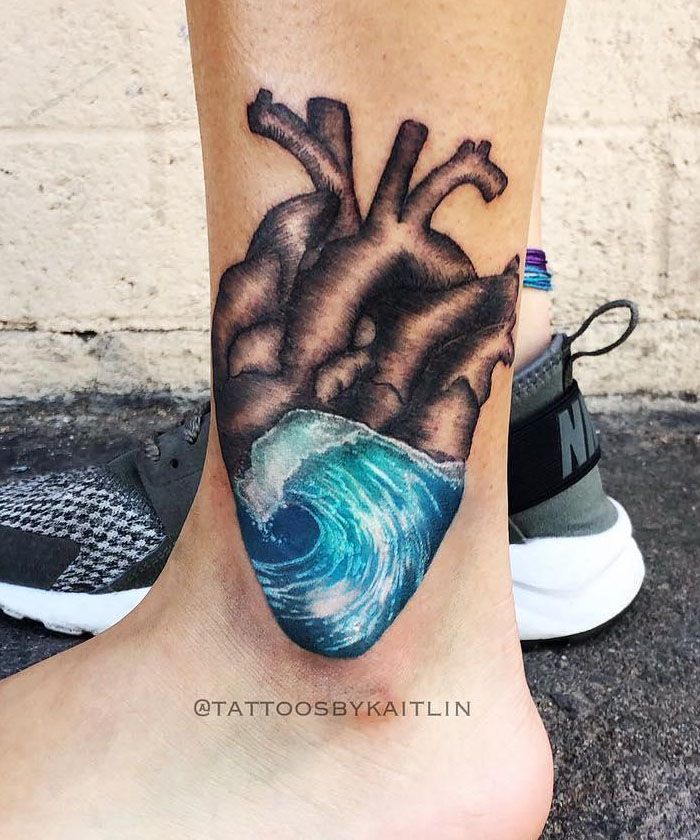 30 Pretty Heart of The Ocean Tattoos You Must Try