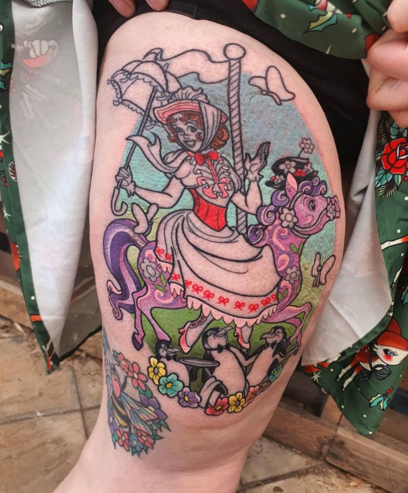 30 Pretty Mary Poppins Tattoos Give You Inspiration