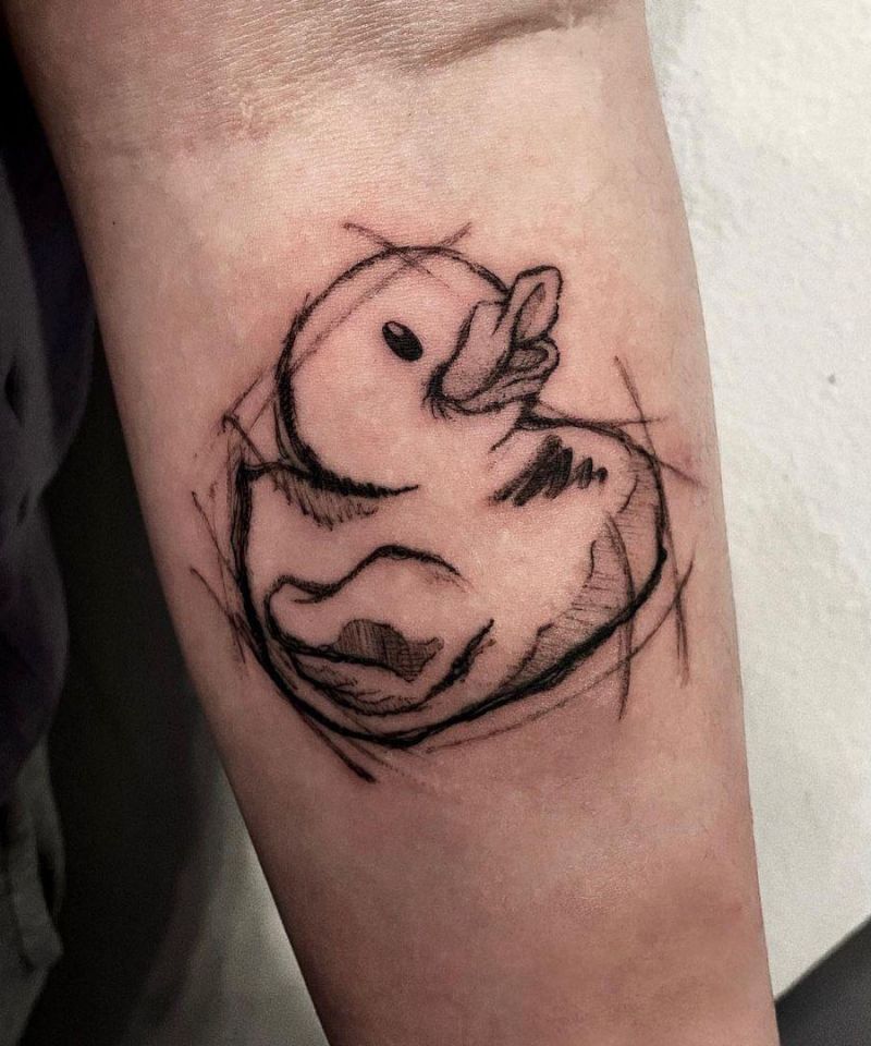 30 Cute Rubber Duck Tattoos You Can Copy