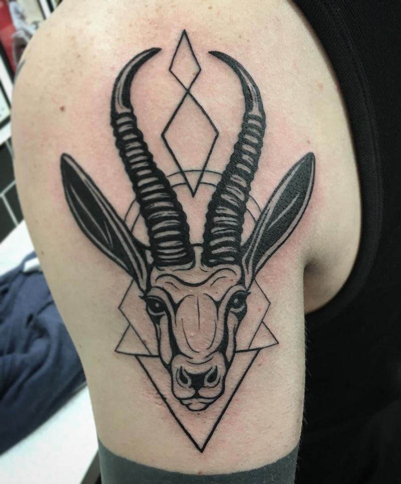 30 Unique Springbok Tattoos You Must Love