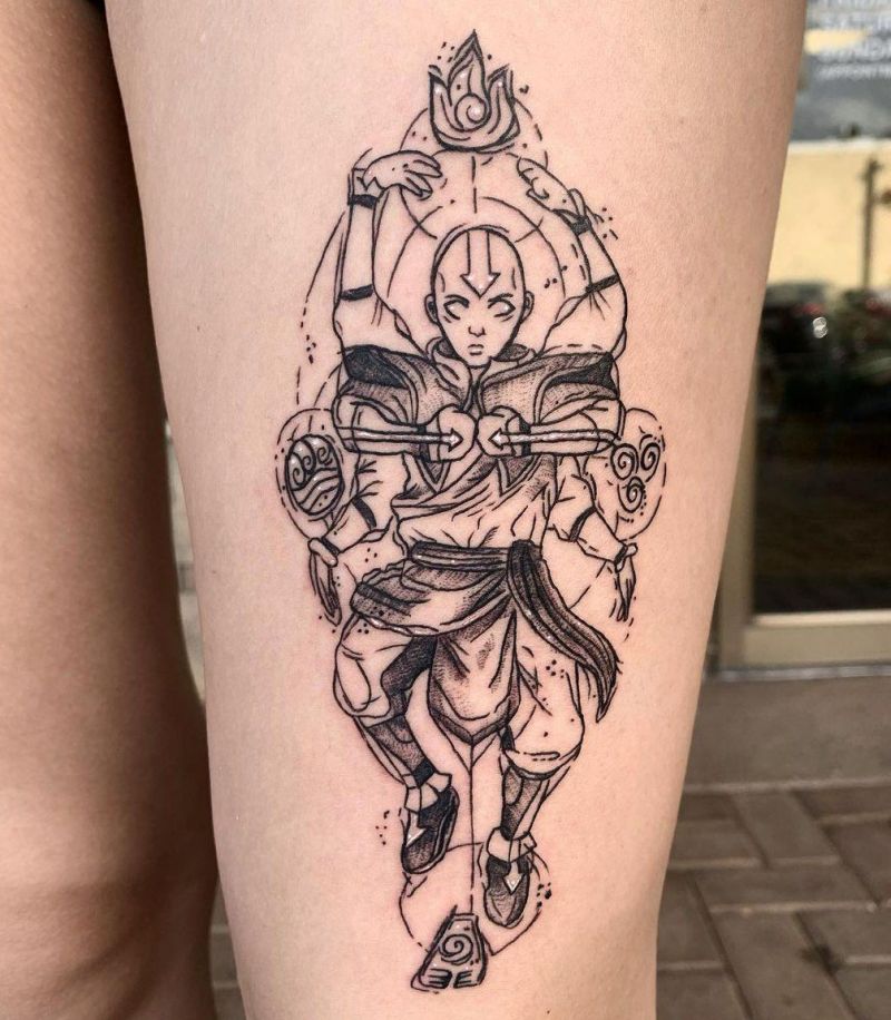 30 Unique Aang Tattoos to Inspire You