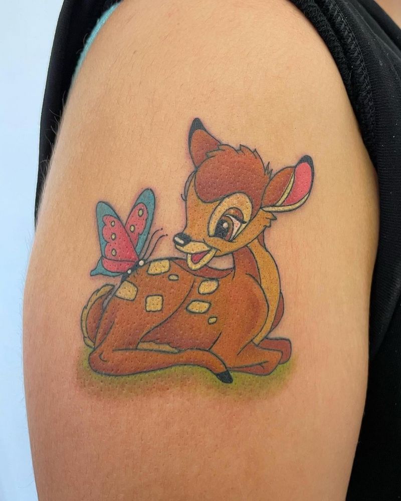 30 Cute Bambi Tattoos You Can Copy