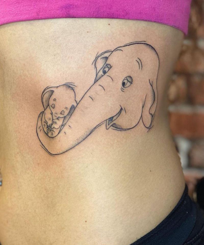 30 Cute Dumbo Tattoos for Your Inspiration