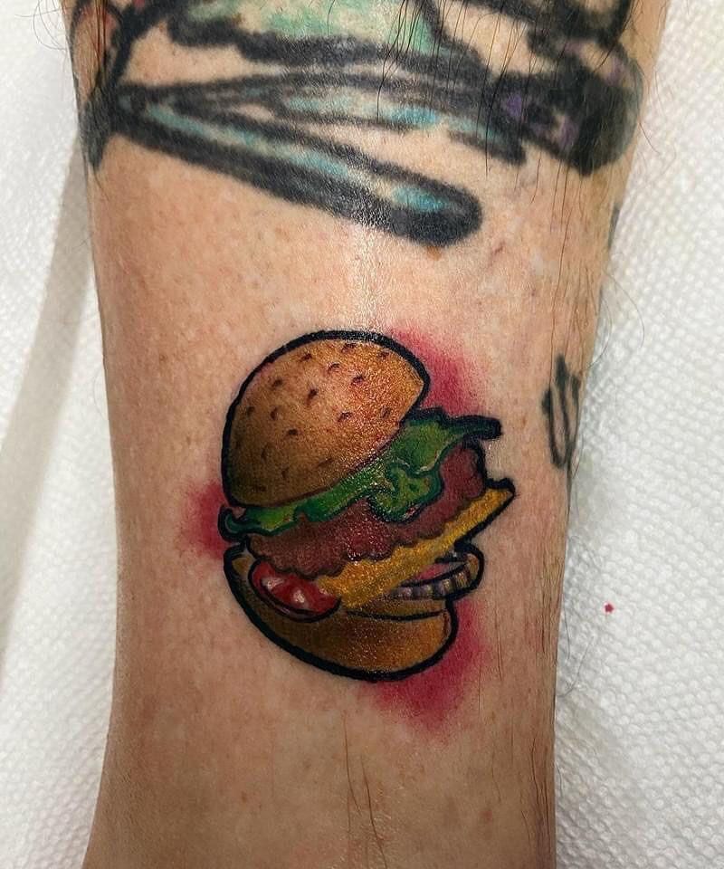 30 Unique Hamburger Tattoos to Inspire You