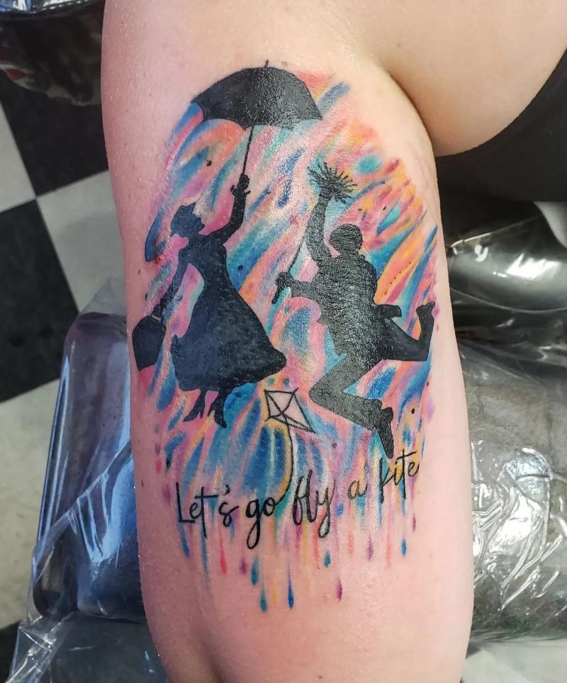 30 Pretty Mary Poppins Tattoos Give You Inspiration