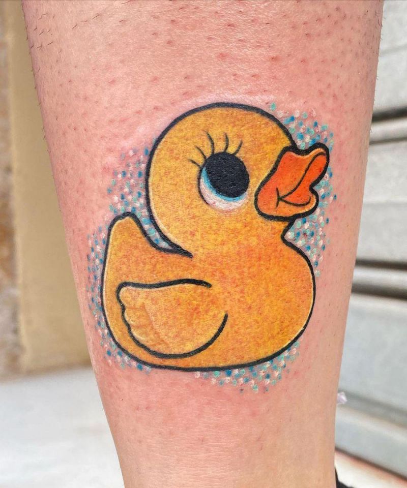 30 Cute Rubber Duck Tattoos You Can Copy