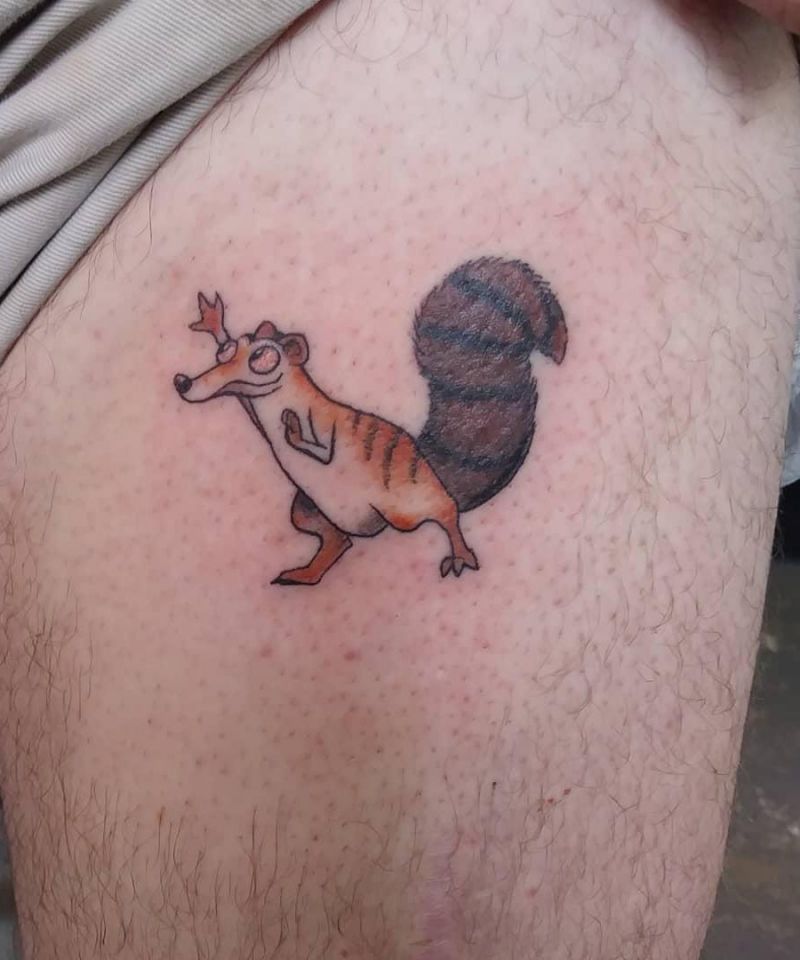 30 Funny Scrat Tattoos You Must Love