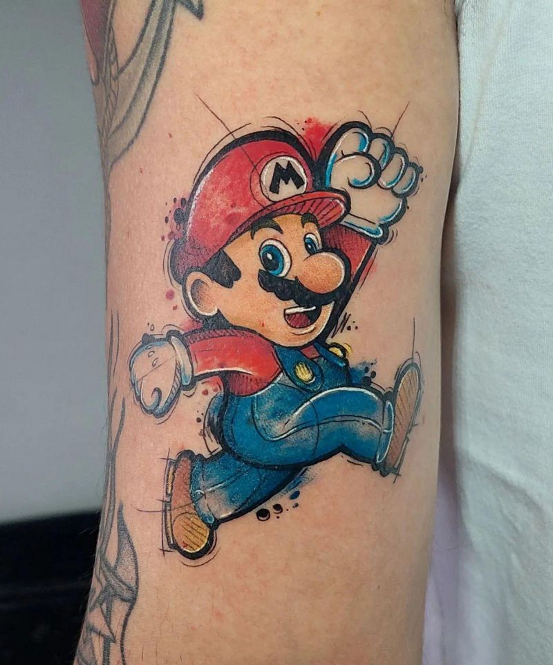 30 Unique Super Mario Tattoos You Will Love