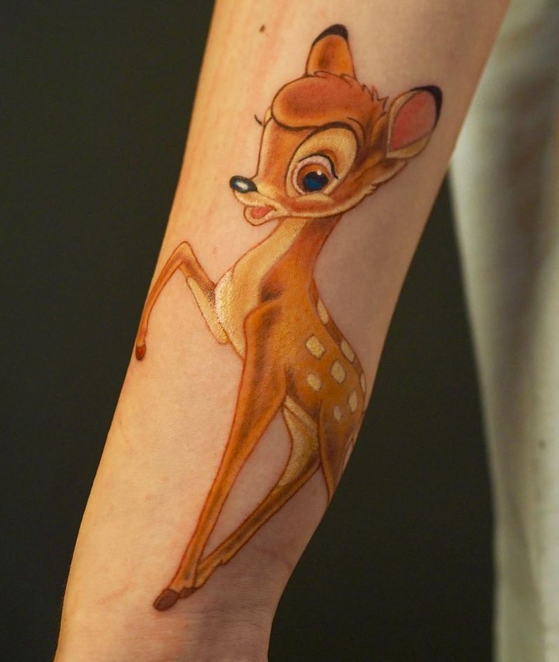 30 Cute Bambi Tattoos You Can Copy