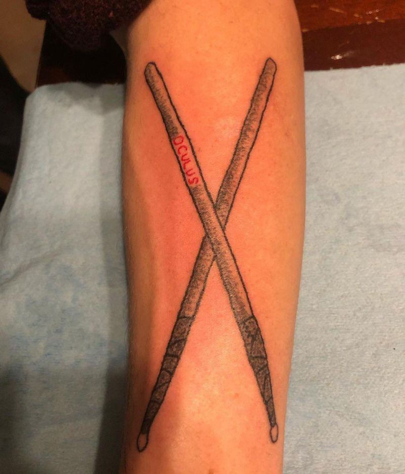 30 Unique Drumstick Tattoos to Inspire You