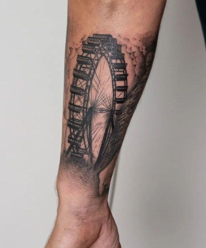 30 Pretty Ferris Wheel Tattoos You Must Try