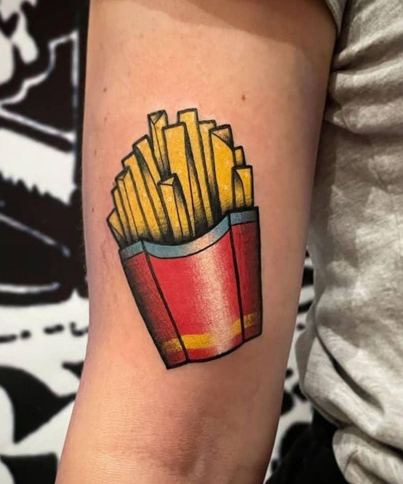 30 Unique French Fries Tattoos for Your Inspiration