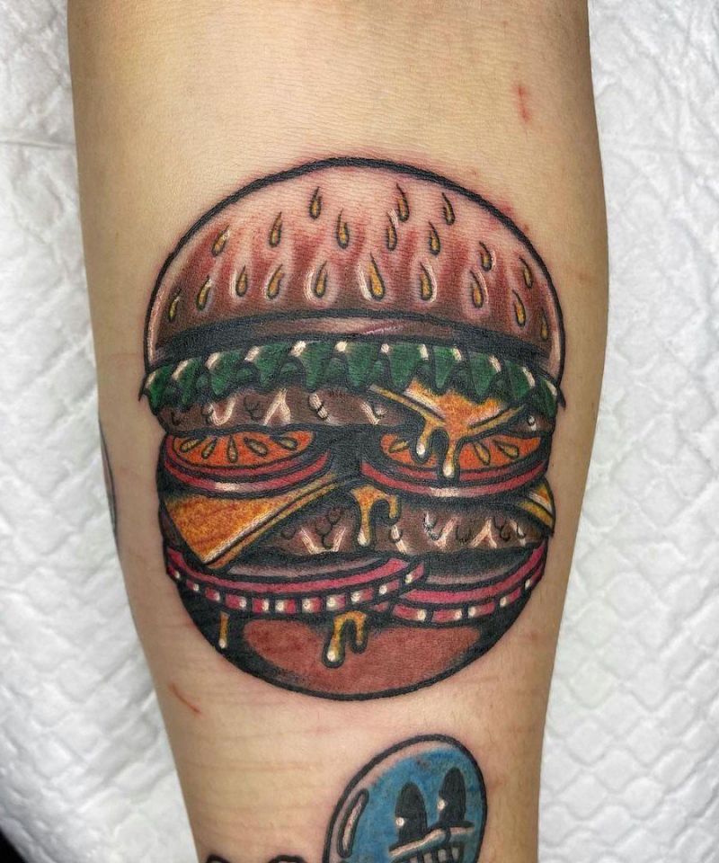 30 Unique Hamburger Tattoos to Inspire You