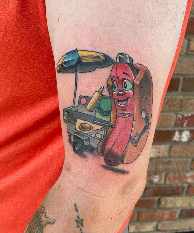 30 Cute Hot Dog Tattoos You Must Love