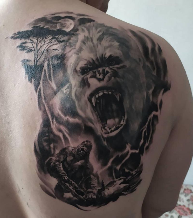 30 Amazing King Kong Tattoos You Must Love