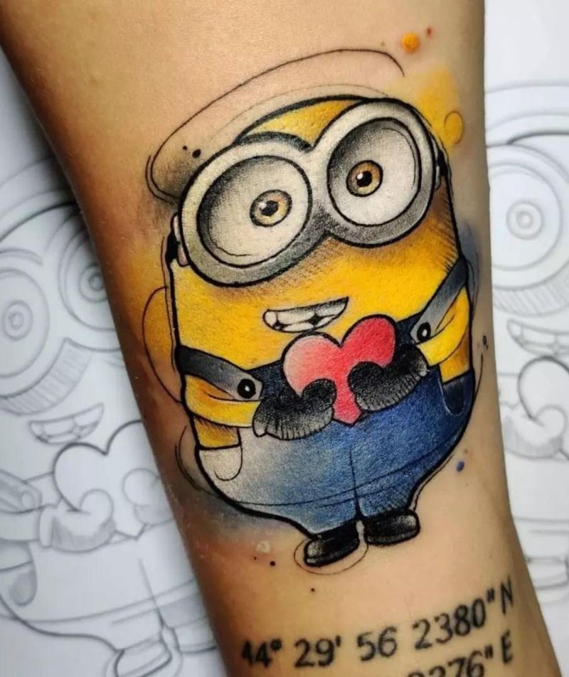 30 Cute Minions Tattoos You Must Love