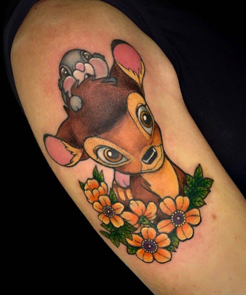 30 Cute Bambi Tattoos You Can Copy