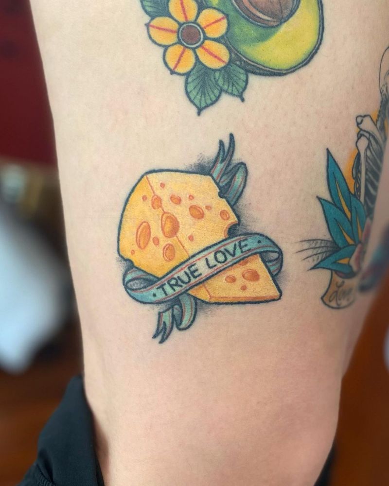 30 Unique Cheese Tattoos for Your Inspiration