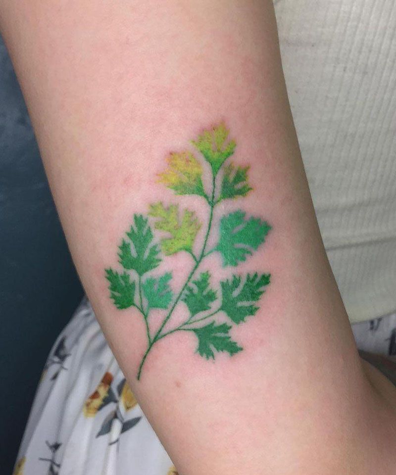 28 Unique Coriander Tattoos You Must Love