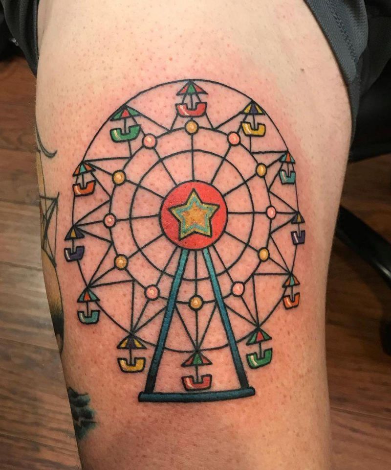 30 Pretty Ferris Wheel Tattoos You Must Try