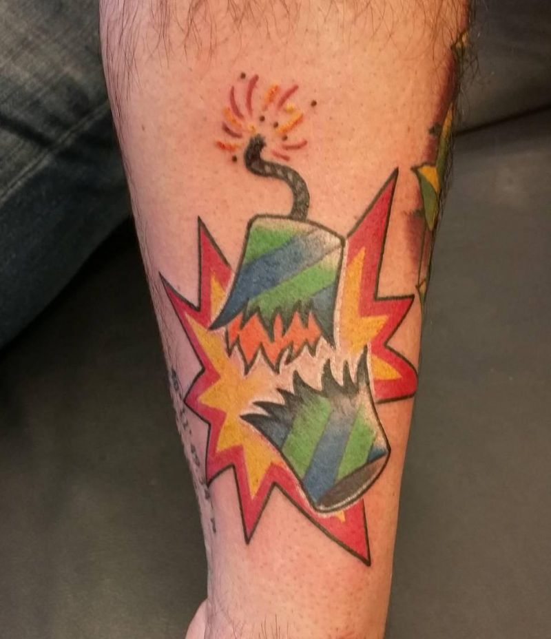 30 Unique Firecracker Tattoos You Must Love