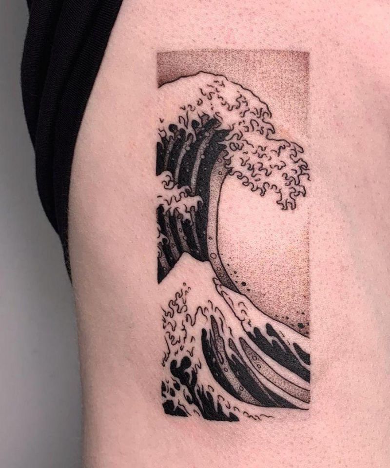 30 Pretty Great Wave Tattoos Improve Your Temperament