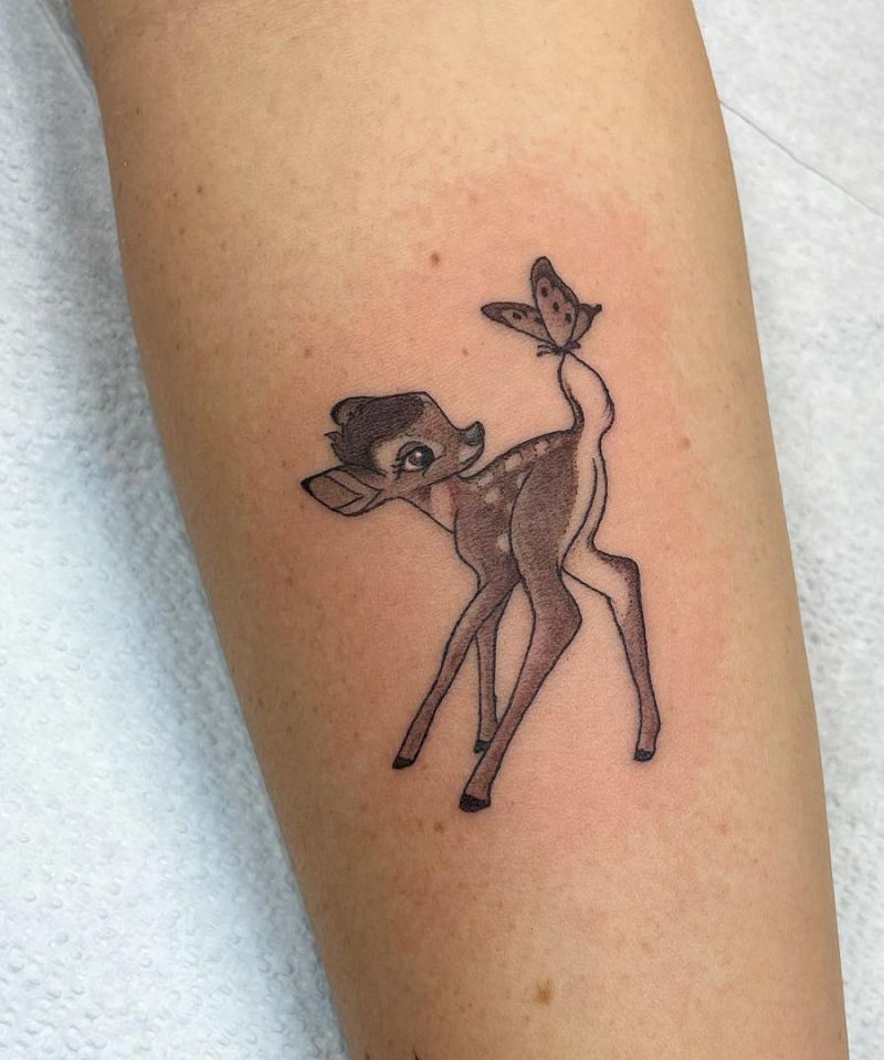 30 Cute Bambi Tattoos You Can Copy