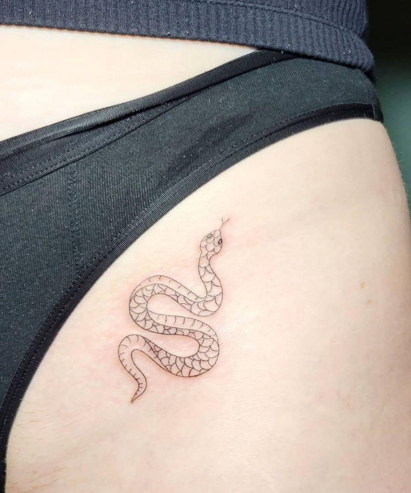 30 Pretty Bikini Line Tattoos Improve Your Temperament