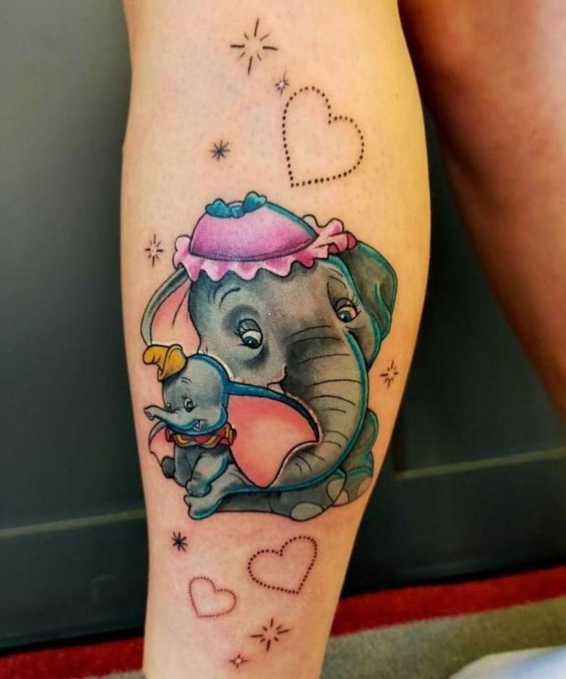 30 Cute Dumbo Tattoos for Your Inspiration