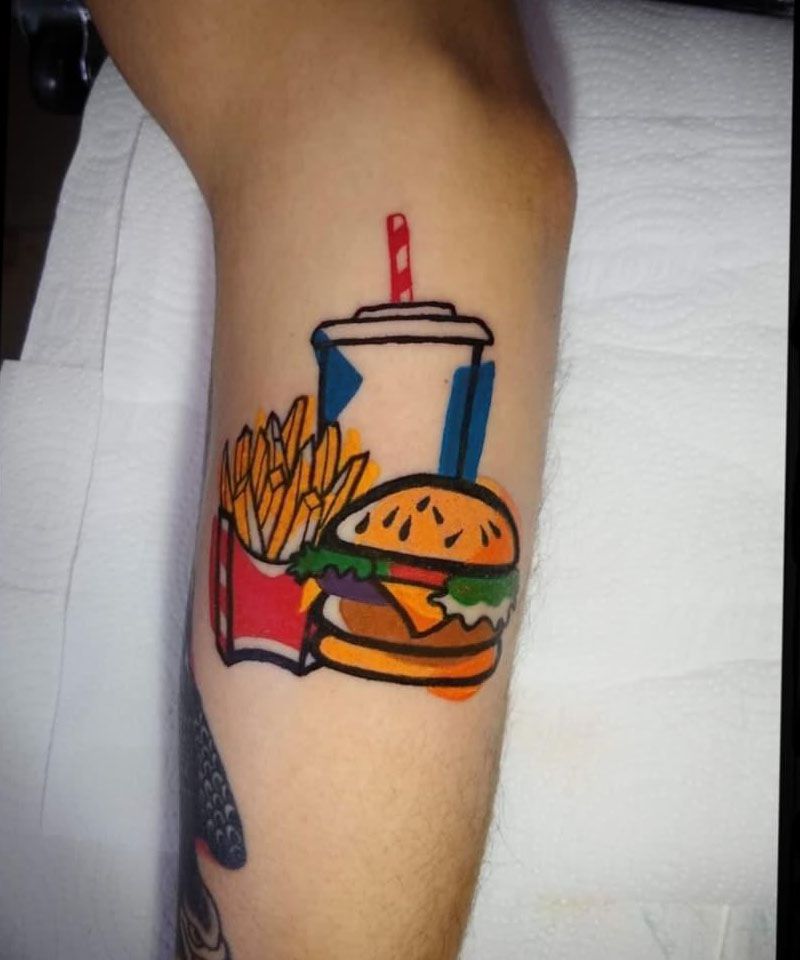 30 Unique Hamburger Tattoos to Inspire You