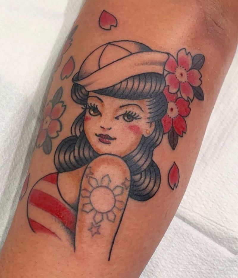 30 Pretty Pin Up Girl Tattoos You Must See