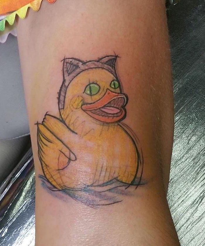 30 Cute Rubber Duck Tattoos You Can Copy