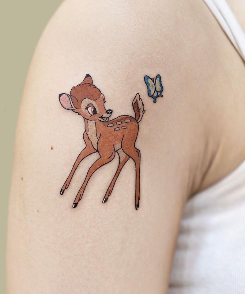 30 Cute Bambi Tattoos You Can Copy