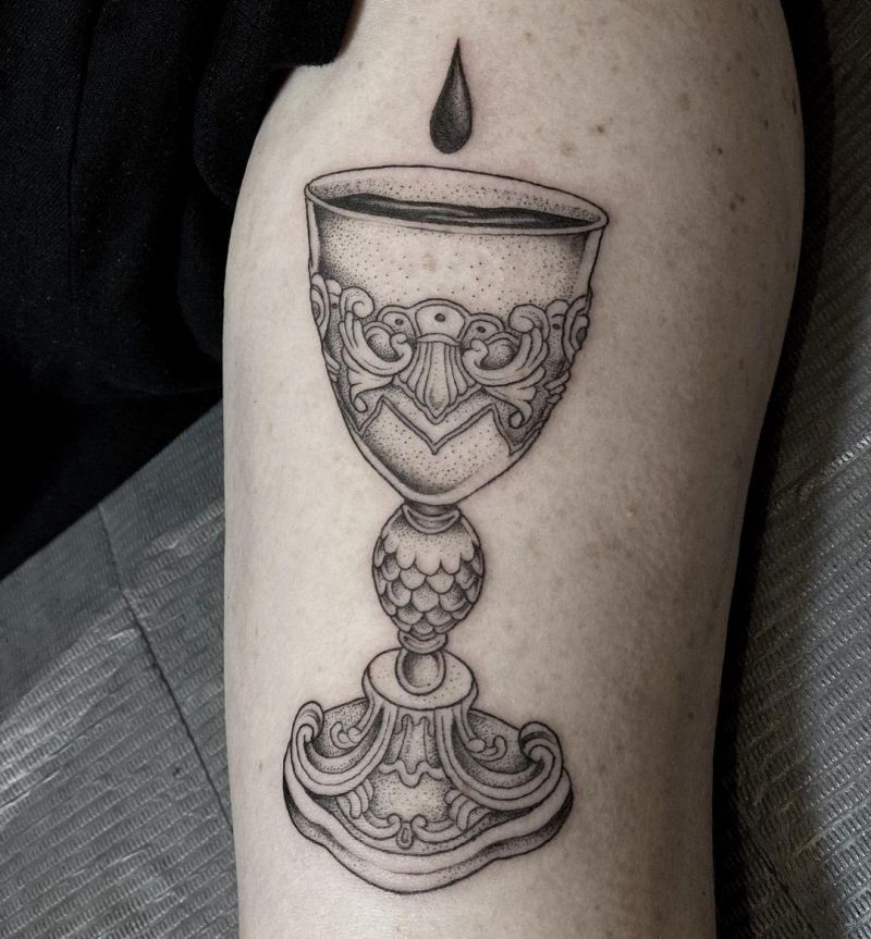 30 Unique Chalice Tattoos You Can Copy