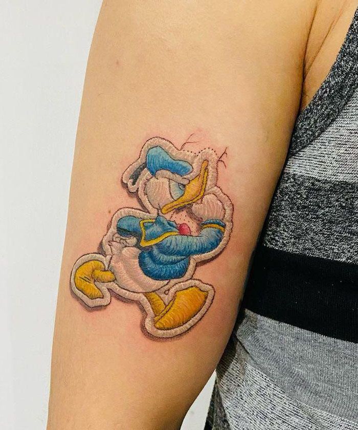 30 Cute Donald Duck Tattoos for Your Inspiration