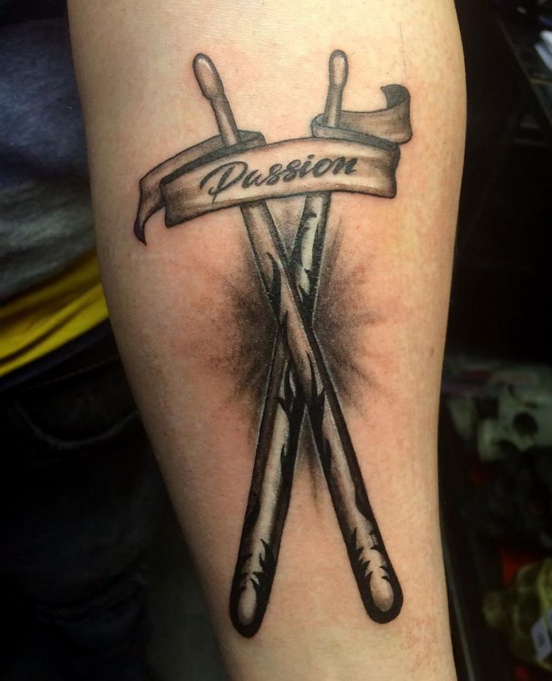 30 Unique Drumstick Tattoos to Inspire You