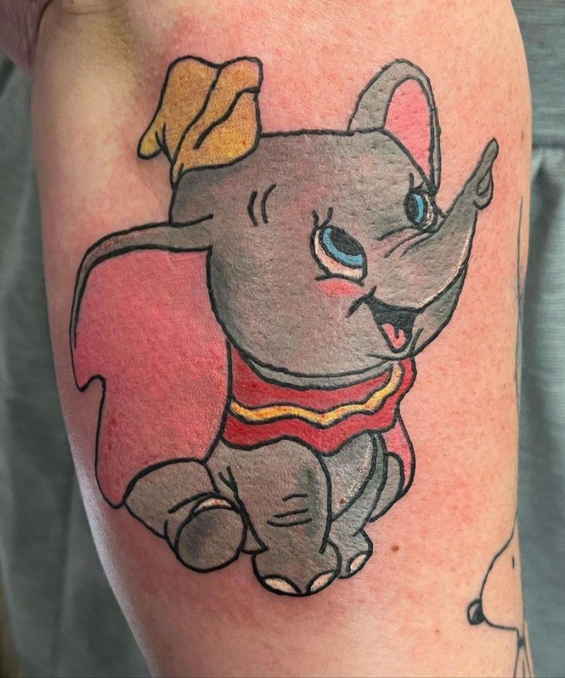 30 Cute Dumbo Tattoos for Your Inspiration