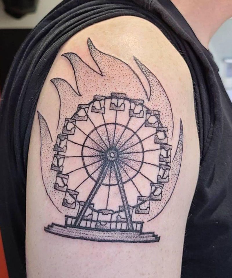 30 Pretty Ferris Wheel Tattoos You Must Try