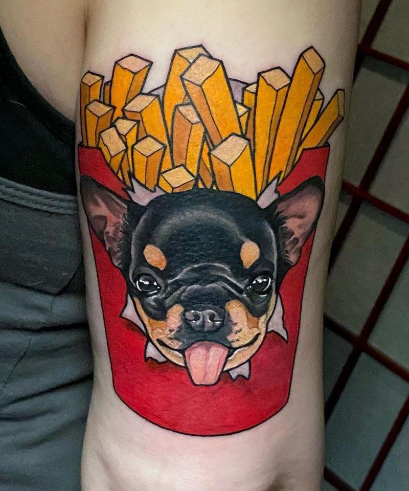 30 Unique French Fries Tattoos for Your Inspiration